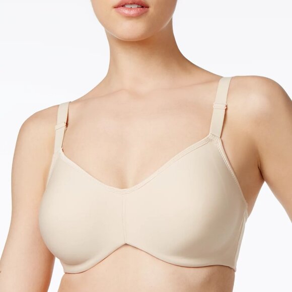 WACOAL Dual Control Lightly Lined Underwire Nude Bra 855261 - Picture 1 of 9